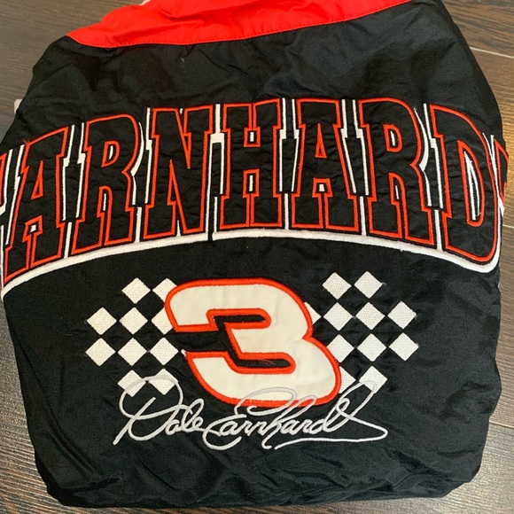 NASCAR Racing Windbreaker Jacket for Kids in Black - Picture 5 of 7